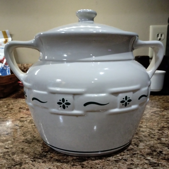 LONGABERGER heritage Green cookie jar/bean pot - Picture 5 of 5